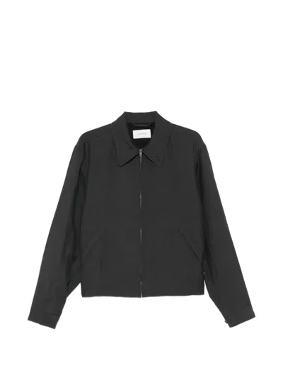 Lemaire Giacca Crop Con Zip In Black