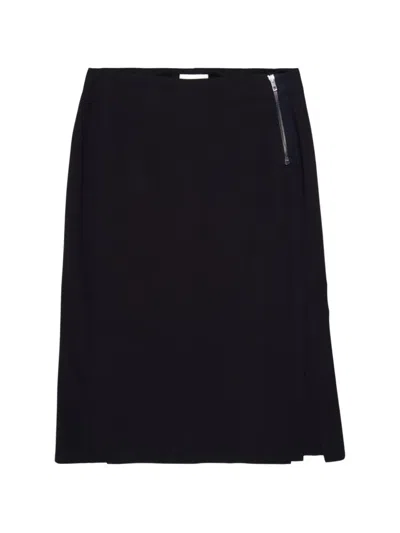 Lemaire Zip-detail Skirt In Black