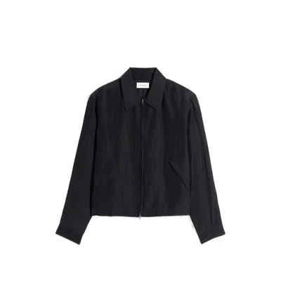 Lemaire Zip-fastening Jacket In Black