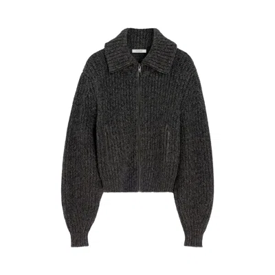 Pre-owned Lemaire Zipped Cardigan 'black/mink Brown' | Women's Size S