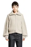Lemaire Oversized Ribbed Alpaca And Yak Hair-blend Cardigan In Neutral