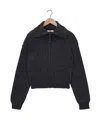 Lemaire Zippered Cardigan Knitted Cardigan In Black