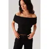 Leman Mercer Margot Top In Black