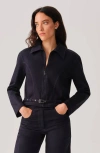 Leman Mercer Sloane Jacket In Blue