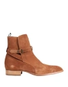 Lemaré Man Ankle Boots Camel Size 7 Leather In Beige