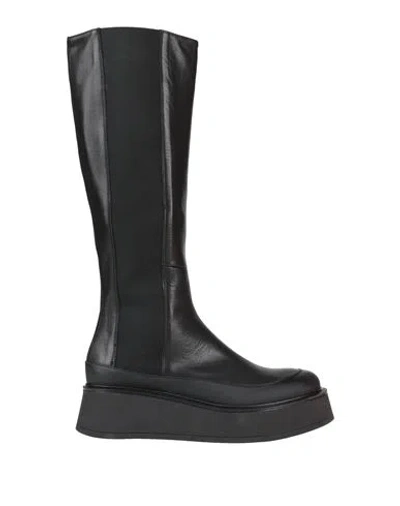 Lemaré Woman Knee Boots Black Size 8 Soft Leather