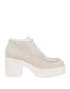 Lemaré Woman Lace-up Shoes Off White Size 11 Soft Leather