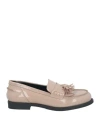 Lemaré Woman Loafers Blush Size 7 Leather In Pink