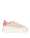 Lemaré Woman Sneakers Blush Size 8 Soft Leather In Pink