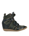 Lemaré Woman Sneakers Dark Green Size 6 Leather
