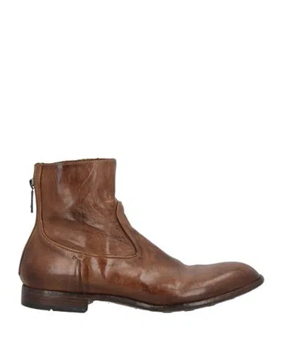 Lemargo Man Ankle Boots Camel Size 8 Leather In Sand