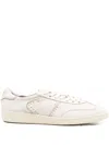 Lemargo Perforated-leather Lace-up Sneakers In Neutral