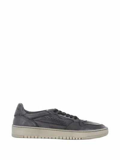 Lemargo Perforated Panelled Sneakers In Gray