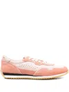 Lemargo Perforated Suede-leather Sneakers In Pink