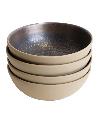 Lemieux Et Cie Akita 4pc Bowl Set In Brown
