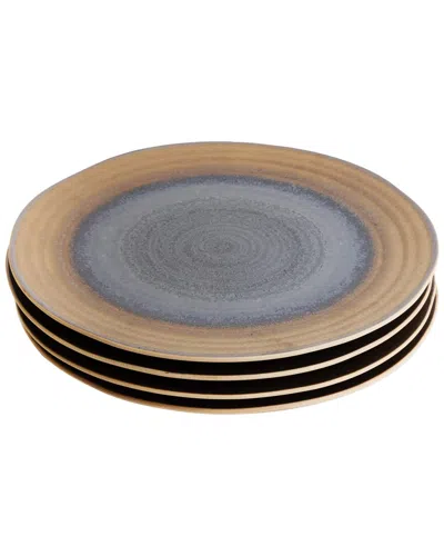 Lemieux Et Cie Akita 4pc Dinner Plate Set In Multi