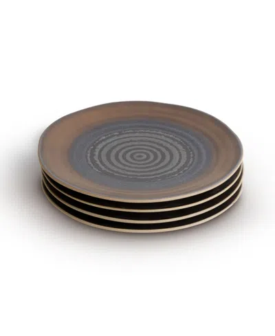 Lemieux Et Cie Akita 4-pc. Salad Plates, Service For 4 In Brown