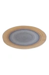 Lemieux Et Cie Akita Stoneware 4-piece Dinner Plate Set In Brown