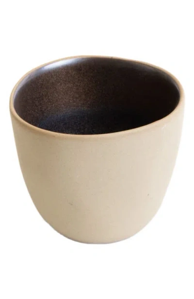 Lemieux Et Cie Akita Stoneware 4-piece Mug Set In Brown