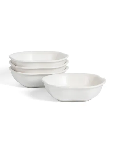 Lemieux Et Cie Amorphous Pasta Bowls, Set Of 4 In White