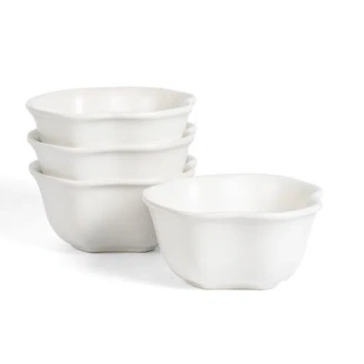 Lemieux Et Cie Amorphous Stoneware Bowl Set In White