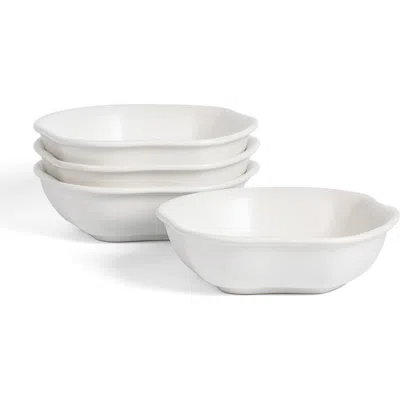 Lemieux Et Cie Amorphous Stoneware Pasta Bowl Set In White
