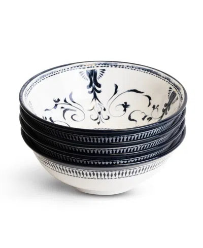 Lemieux Et Cie Bruges 4-pc. Ramen Bowls, Services For 4 In Blue