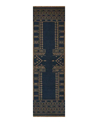 Lemieux Et Cie By Momeni Duar Dua-4 Runner Area Rug, 2'3 X 8' In Indigo