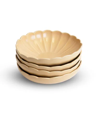 Lemieux Et Cie Dhalia 4-pc. Pasta Bowls, Service For 4 In Brown