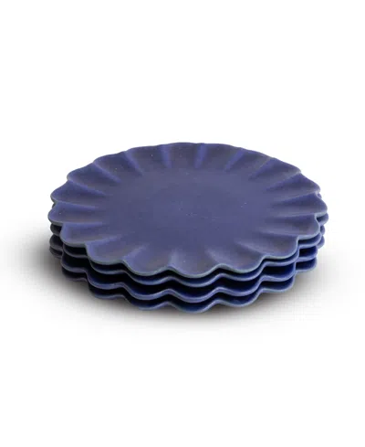 Lemieux Et Cie Dhalia 4-pc. Salad Plates, Service For 4 In Blue