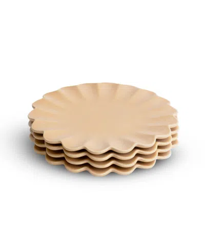 Lemieux Et Cie Dhalia 4-pc. Salad Plates, Service For 4 In Brown