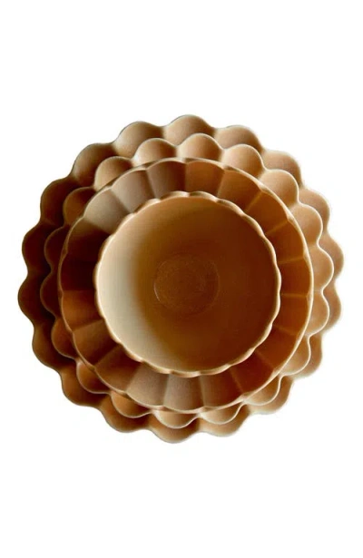 Lemieux Et Cie Dhalia Stoneware 16-piece Dinnerware Set In Neutral