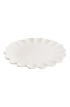 Lemieux Et Cie Dhalia Stoneware 4-piece Dinner Plate Set In White