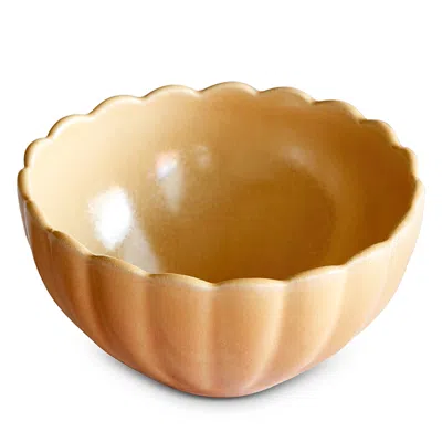 Lemieux Et Cie Dhalia Stoneware Bowl, Set Of 4 In Camel