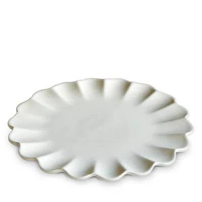 Lemieux Et Cie Dhalia Stoneware Dinner Plate, Set Of 4 In White