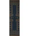 Lemieux Et Cie Duar Dua4 2'3" X 10' Runner Area Rug In Indigo