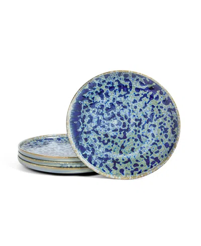 Lemieux Et Cie Hanami Dinner Plates, Set Of 4 In Blue