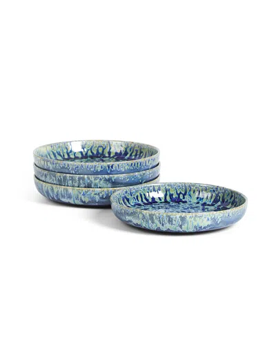 Lemieux Et Cie Hanami Pasta Bowls, Set Of 4 In Blue