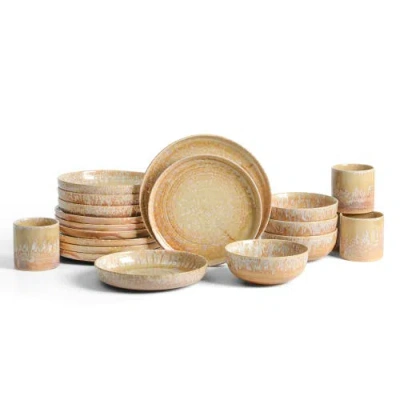 Lemieux Et Cie Hanami Stoneware 20-piece Dinnerware Set In Sand