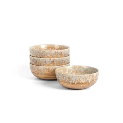 Lemieux Et Cie Hanami Stoneware Bowl Set In Brown
