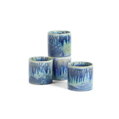 Lemieux Et Cie Hanami Stoneware Mug Set In Blue