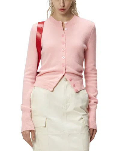 L'emiune Wool & Cashmere Cardigan Sweater In Pink