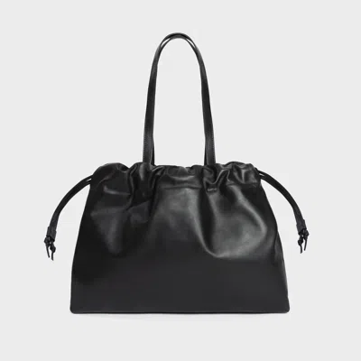 Lemiz Asisi Large Leather Carryall Tote In Purple