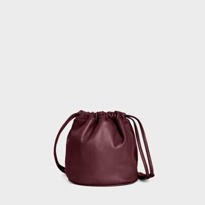 Lemiz Women's Allegro Bucket Bag In Mulberry In Red
