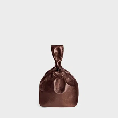 Lemiz Women's Mariposa Twist Clutch Handbag In Copper In Red