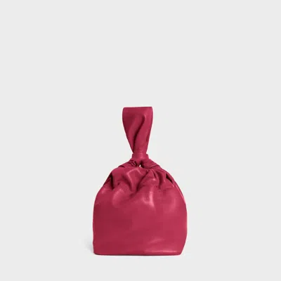 Lemiz Women's Mariposa Wristlet Leather Handbag In Fuchsia In Blue