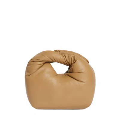 Lemiz Women's Mello Top Handle Handbag In Caramel In Beige