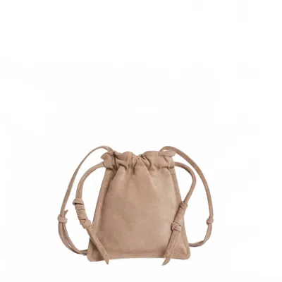 Lemiz Women's Mini Bowie Bag In Clay Suede In Multi
