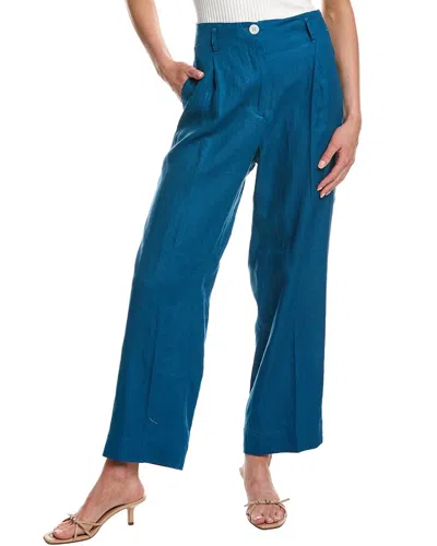 Lemlem 29in Diarra Linen Trouser In Blue