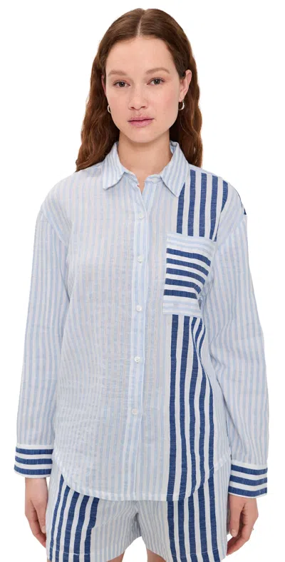 Lemlem Aisha Shirt Shemizi Blue